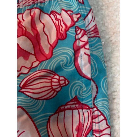 Mens Tropical Seashell Print Swim Trunks With Elastic Waist & Drawstring xl - Picture 5 of 16